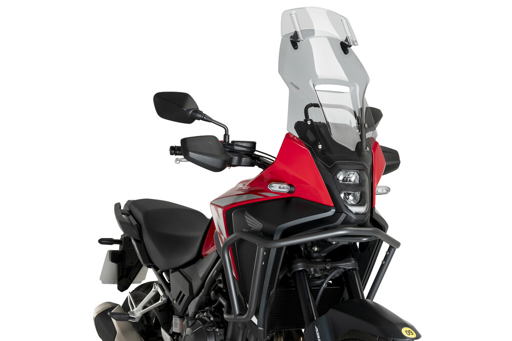 PUIG MULTI-ADJUSTABLE VISOR 2.0 CLIP-ON SMOKE 300X130MM