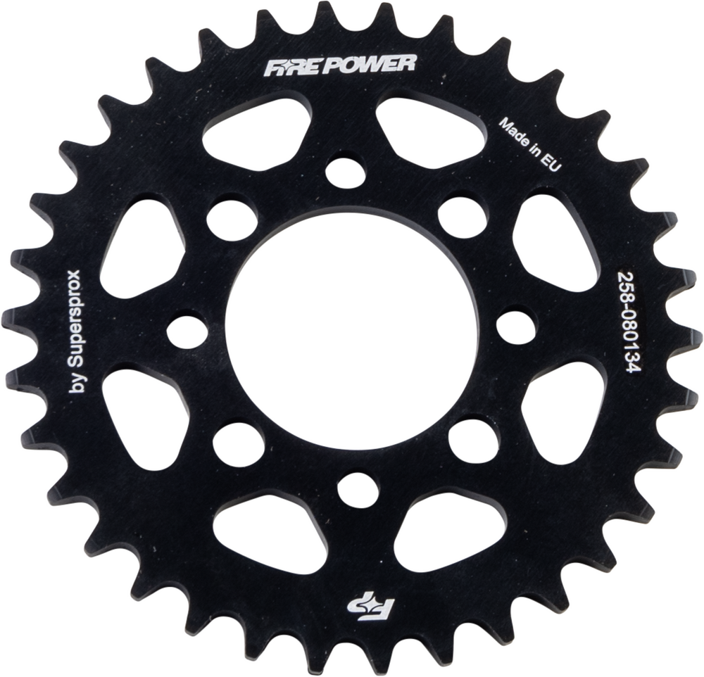 FIRE POWER REAR SPROCKET ALUMINUM 34T BLK