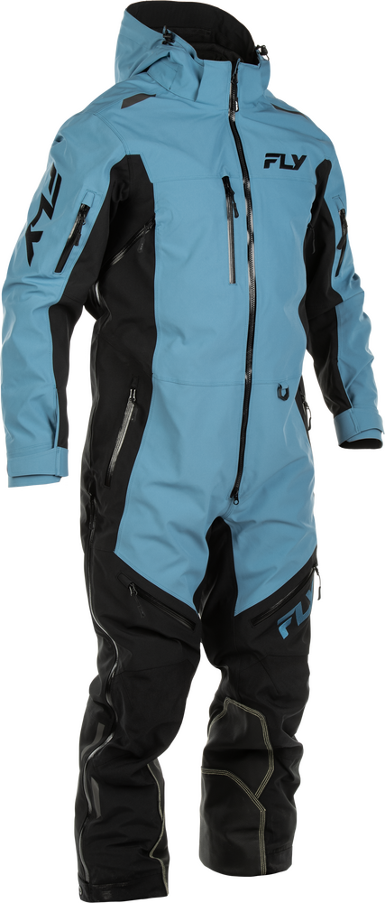 Fly Racing Cobalt Shell Snowbike Monosuit Blue/Black 2X