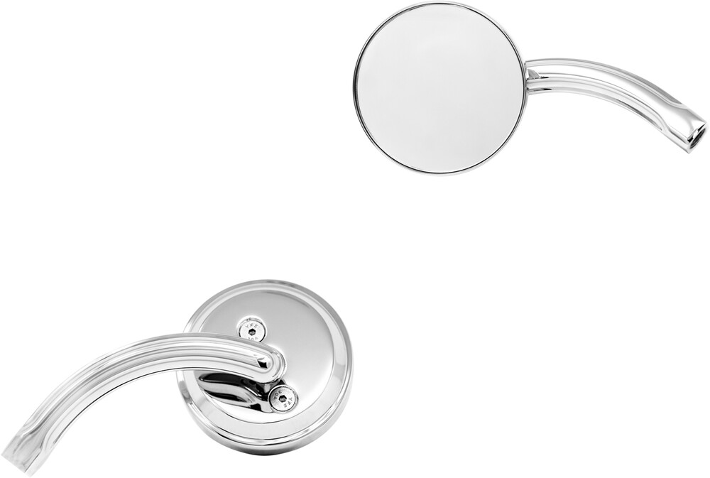 NOMADIC BILLET ROUND MIRROR LEFT CHROME