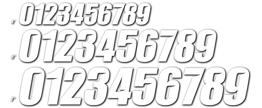 D-COR #7 WHITE 7 SLASH SERIES 3/PK
