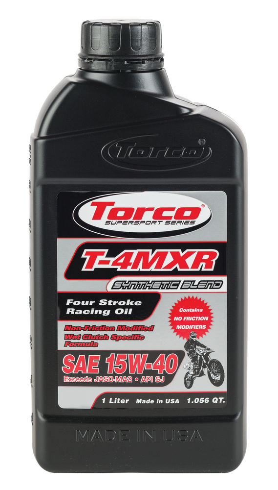 TORCO T-4MXR 4-STROKE RACING OIL 15W -40 1L