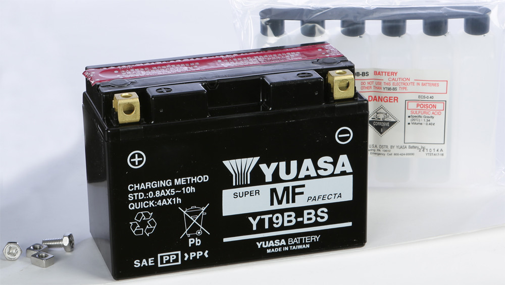 YUASA BATTERY YT9B-BS MAINTENANCE FREE