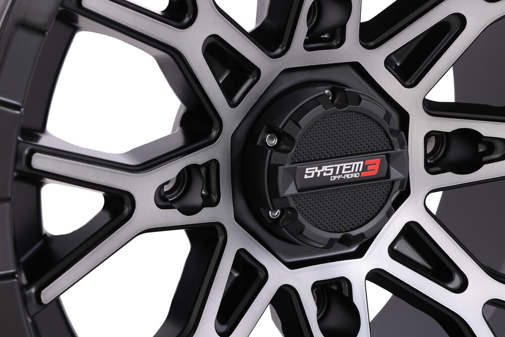 System 3 St6 Wheel 14x7 4+3 (+10mm) 4/137 Matte Dark Tint