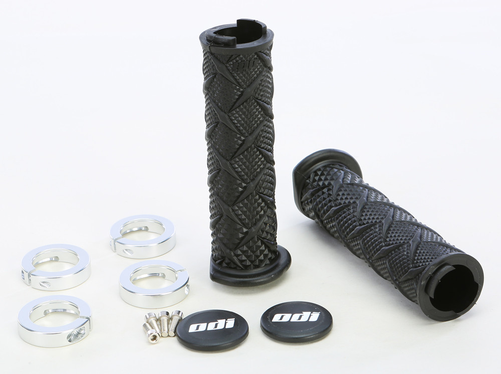 ODI ATV X-TREME LOCKON GRIP BLACK/SILVER