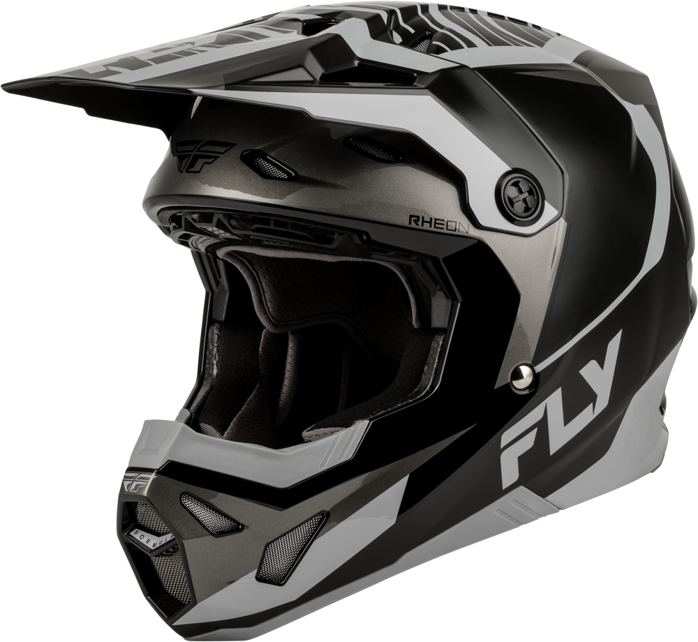 Fly Racing Formula CP Charge Helmet (2027) — Black/Grey/Light Grey