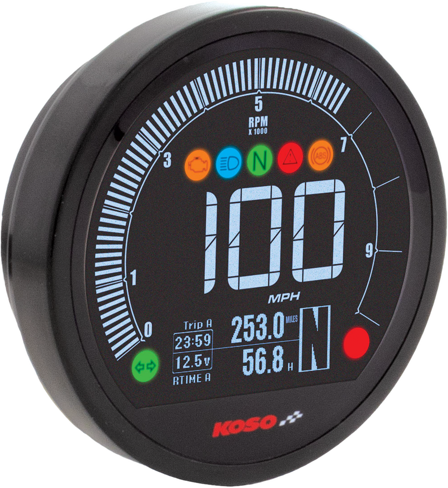 KOSO DL-04B SPEEDO BLACK YAM