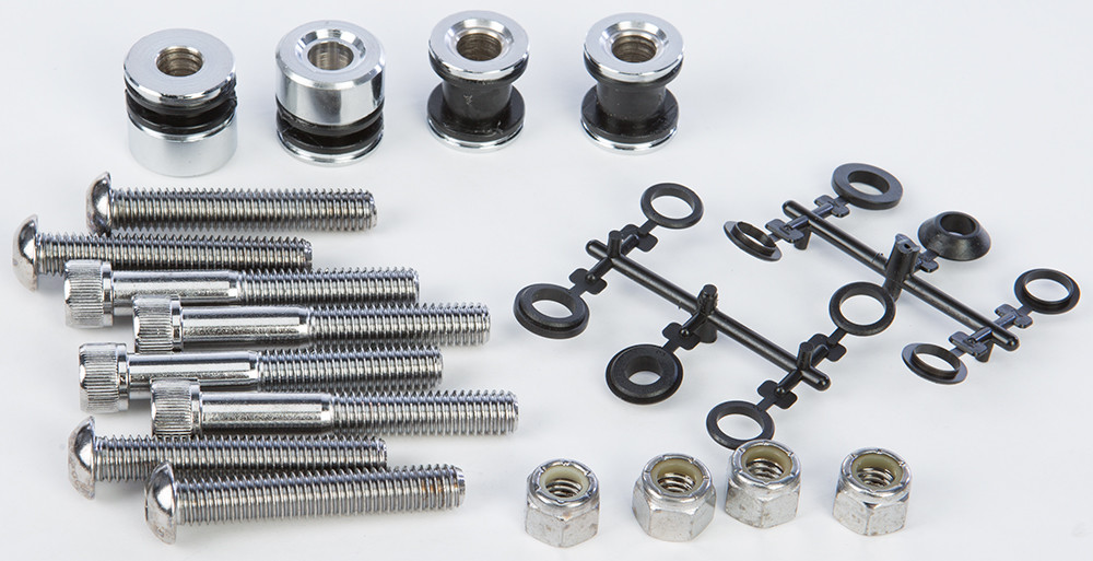 Harddrive Docking Hardware Kit Chrome Softail 84-99 Exc Flsts
