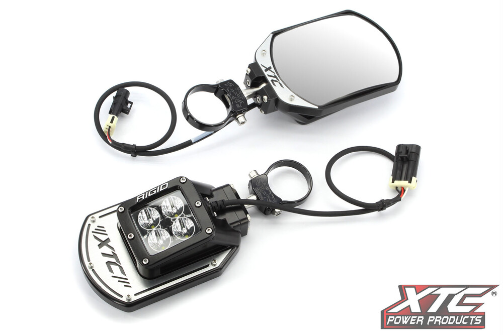 XTC Power Products SIX12 UTV Billet LED Side Mirrors