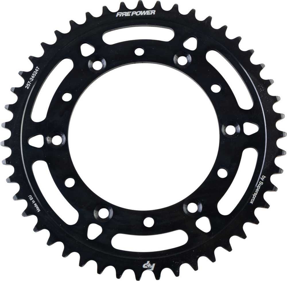 FIRE POWER REAR SPROCKET STEEL 47T BLK