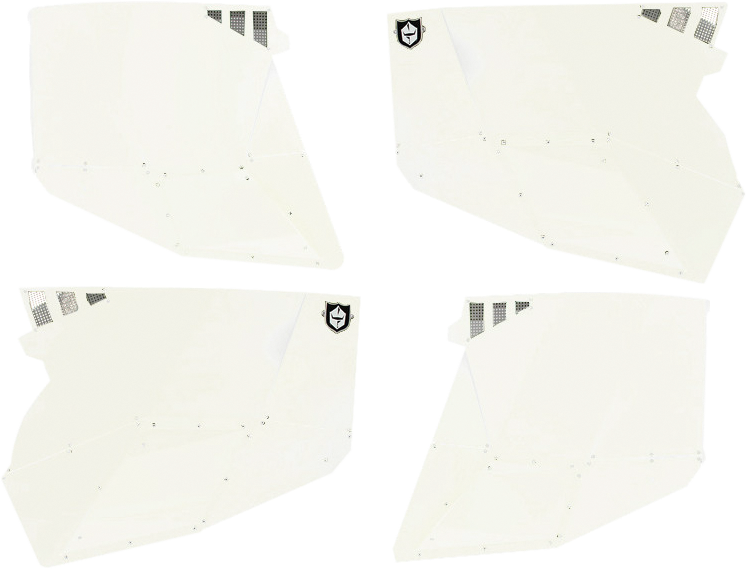STEALTH DOOR ALLUMINUM SKINS WHITE PEARL POL