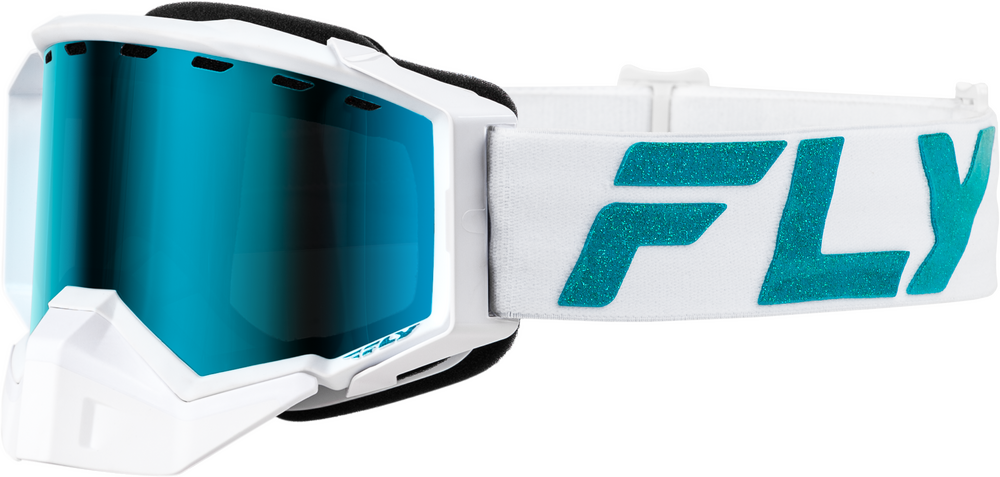 Fly Racing Zone Elite Snow Goggle — White/Teal