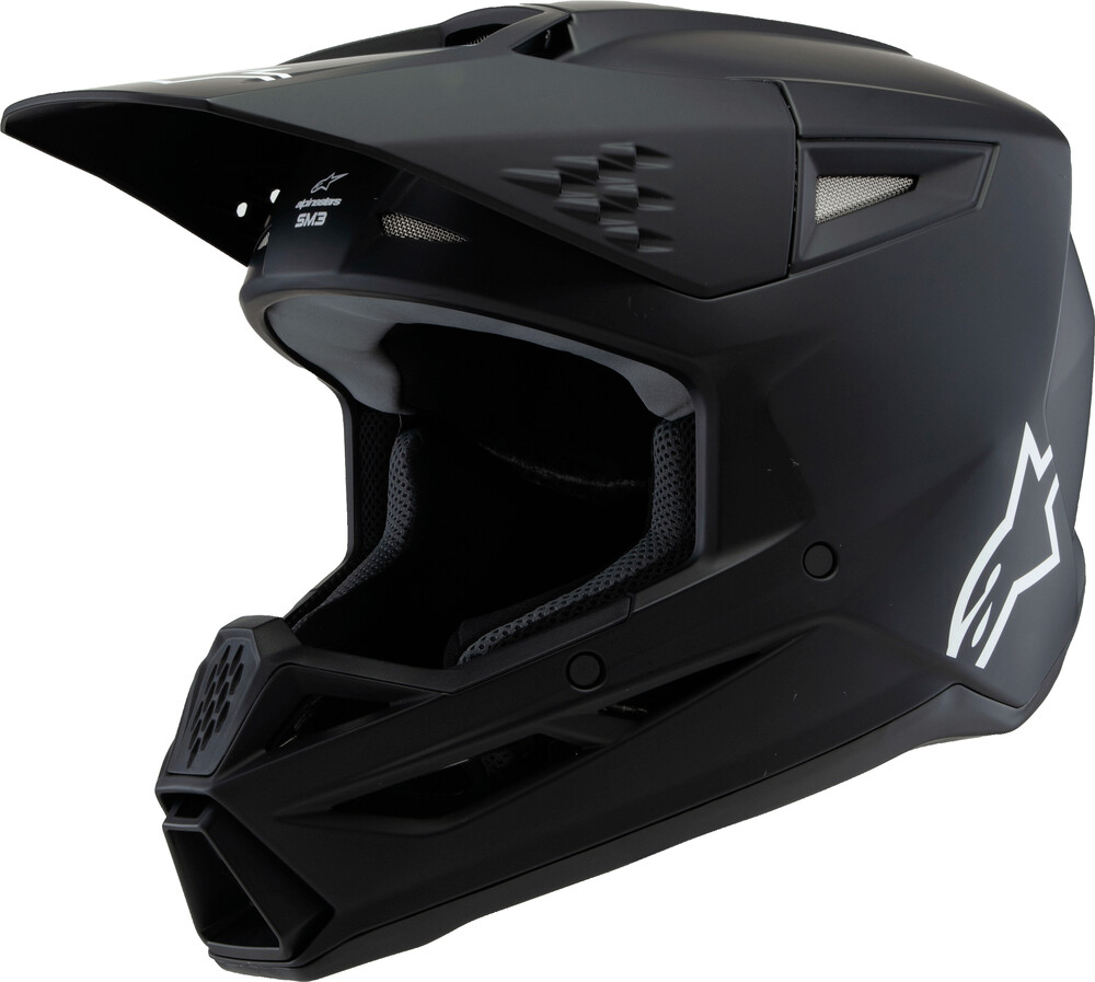 Alpinestars SM3 Youth Solid Helmet — Black