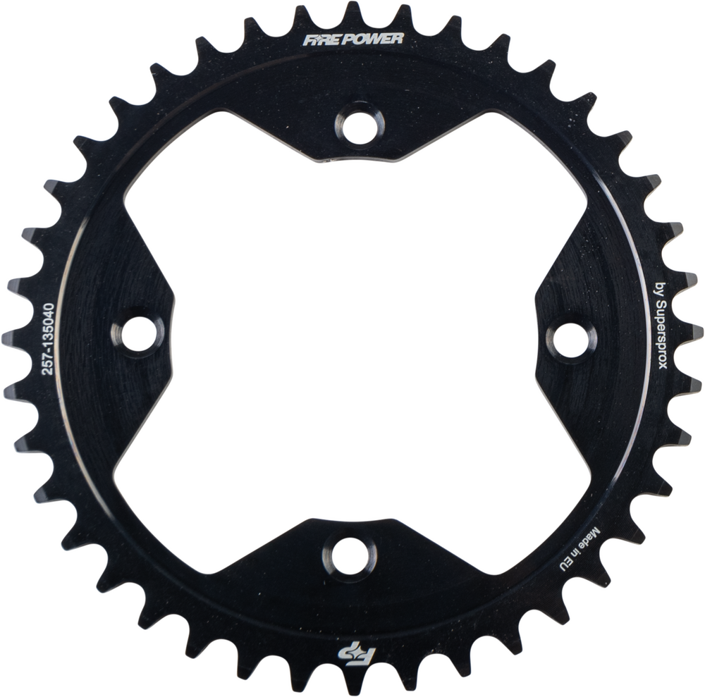 FIRE POWER REAR SPROCKET STEEL 40T BLK