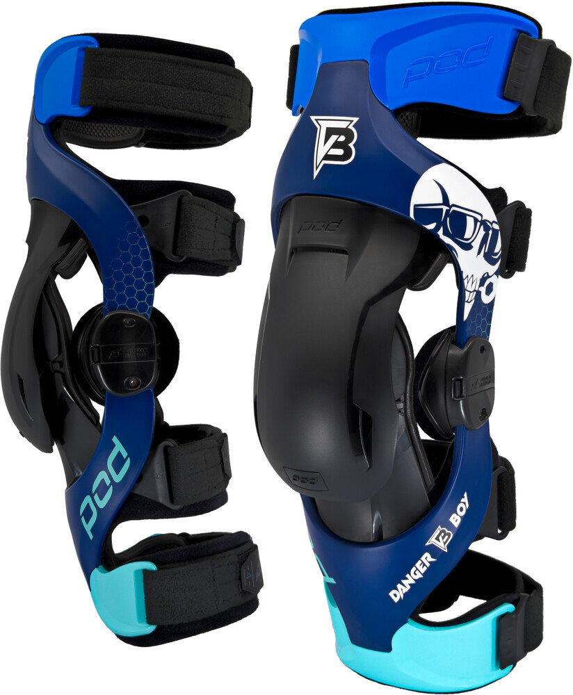 POD K4 2.0 LE DB238 KNEE BRACE PR HAIDEN "DANGER BOY" DEEGAN XS/