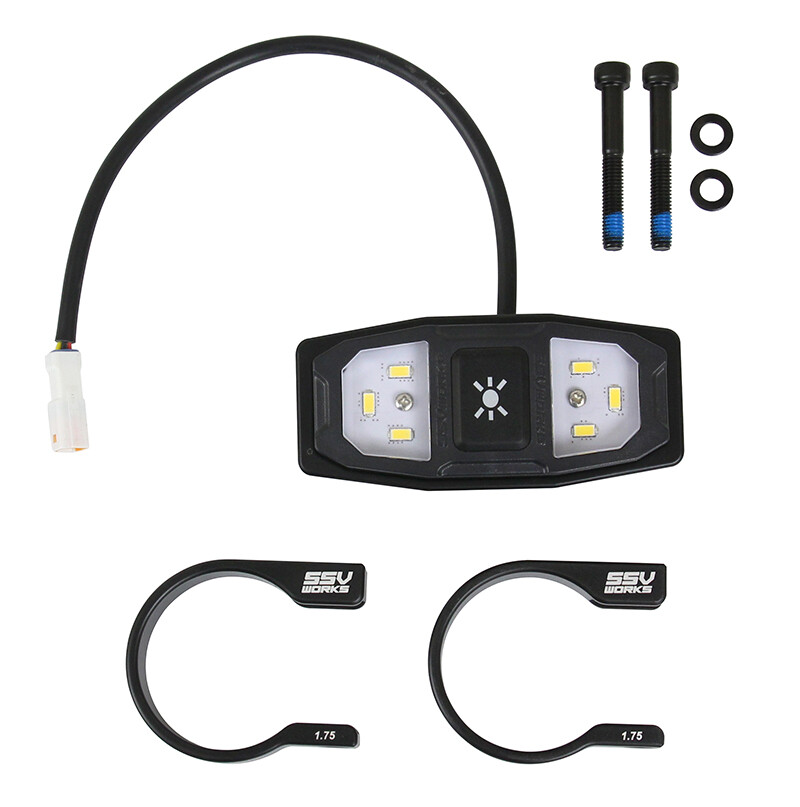 Ssv Works Led Dome Light W/Cage Clamps Ring Style 1.75"