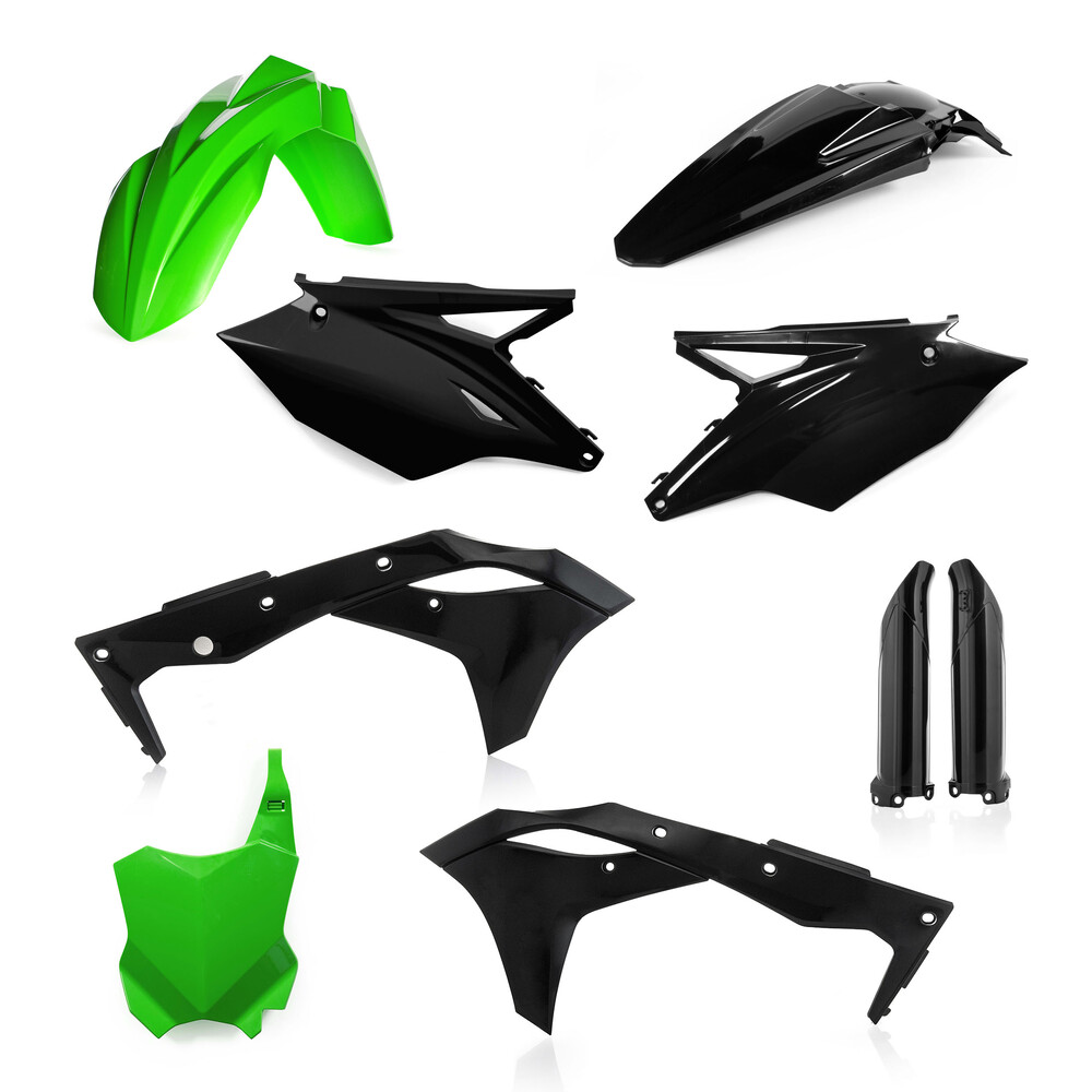 ACERBIS FULL PLASTIC KIT KAW GREEN/BLACK