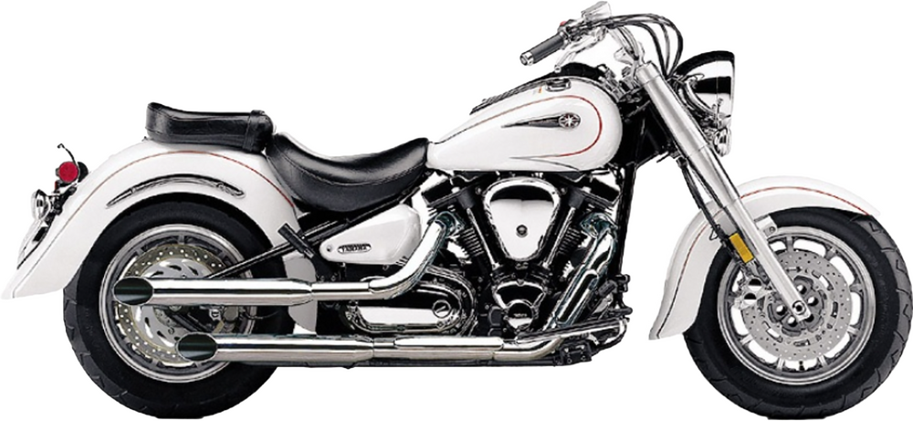 COBRA BLVD SLASHCUT SLIP ON CHROME YAM V-STAR 1100