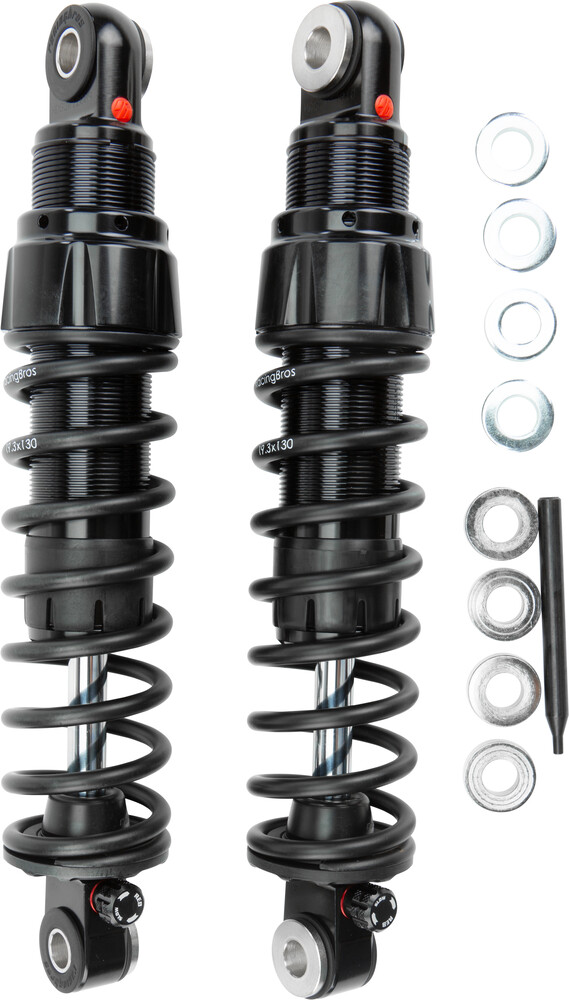 HARDDRIVE SPORTSTER MONOTUBE SHOCK 12.5" STD ADJUSTABLE