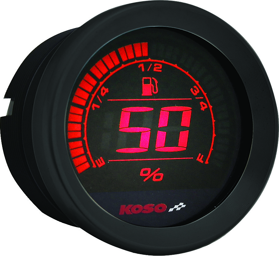 KOSO DIGITAL GAUGE CLUSTER BLACK BEZEL 04-13 FLHT AND FLTR