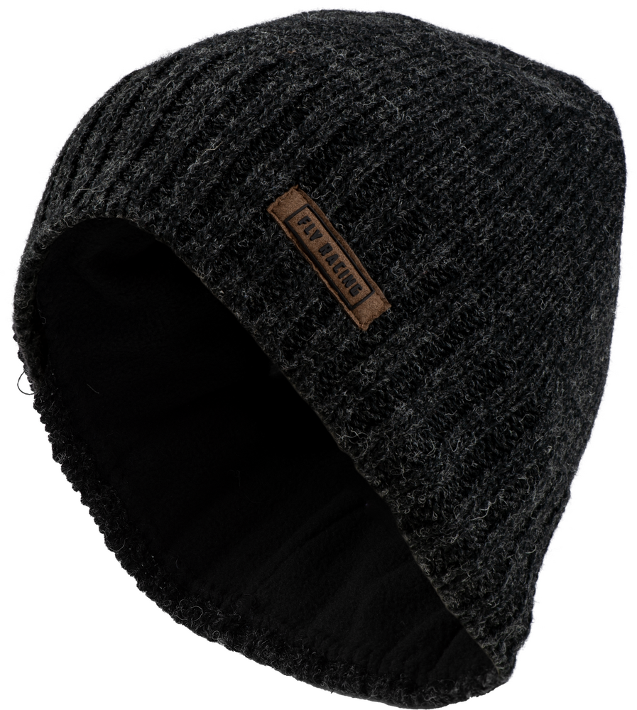 Fly Racing Snow Beanie — Black
