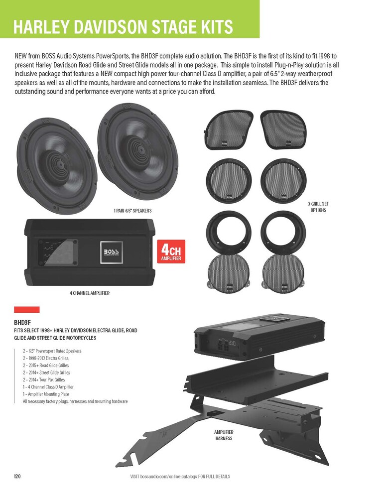 BOSS AUDIO FRONT AUDIO KIT `98-24 FLH FLTR