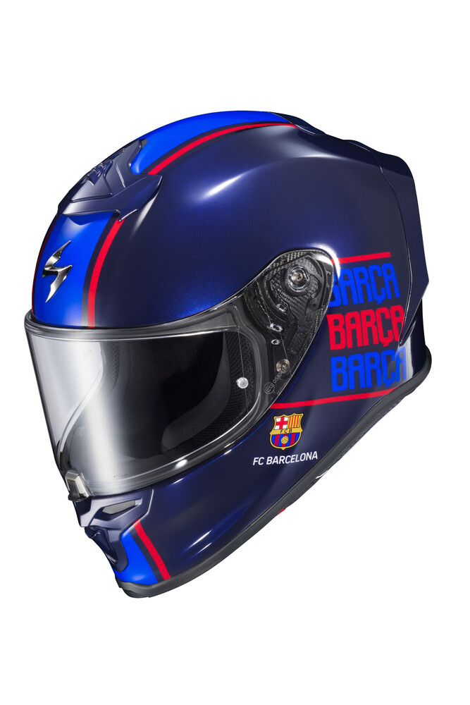 SCORPION EXO EXO-R1 AIR FULL FACE HELMET FC BARCELONA LG
