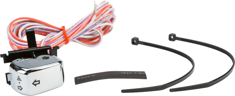 HARDDRIVE LEFT T/SIGNAL CHR BLK LTRS REPLACES OEM 71598-96