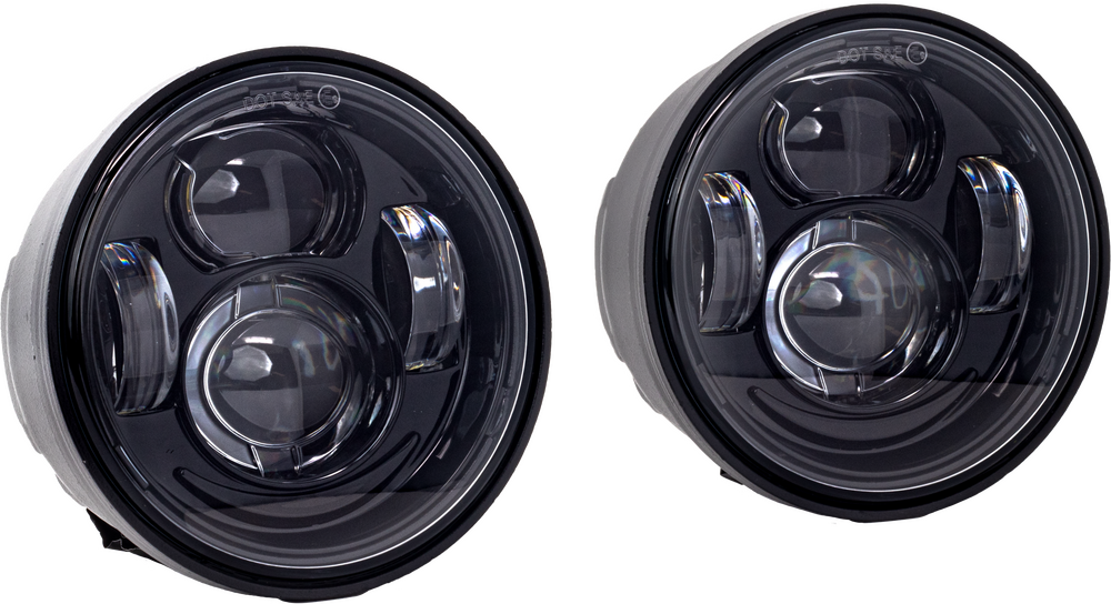 Letric Lighting Co. LED Headlamp For Harley Dyna Fat Bob 2008-2017