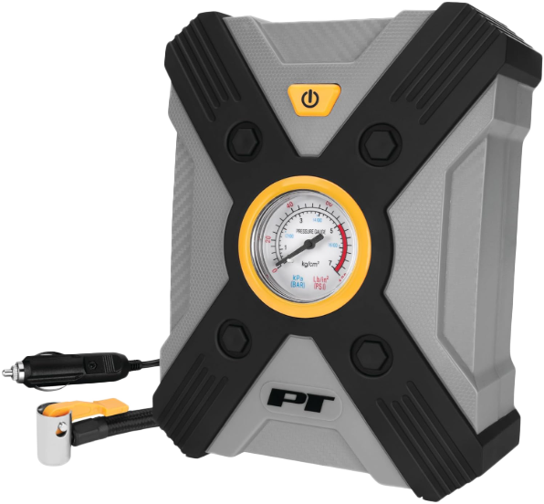 PERFORMANCE TOOL 12V RAPID TIRE INFLATOR W/ LED LIGHT