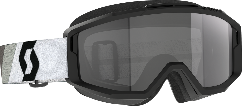 Scott SPLIT OTG SAND DUST GOGGLE PREM BLK/WHT DK GREY LENS — Premium Black/White