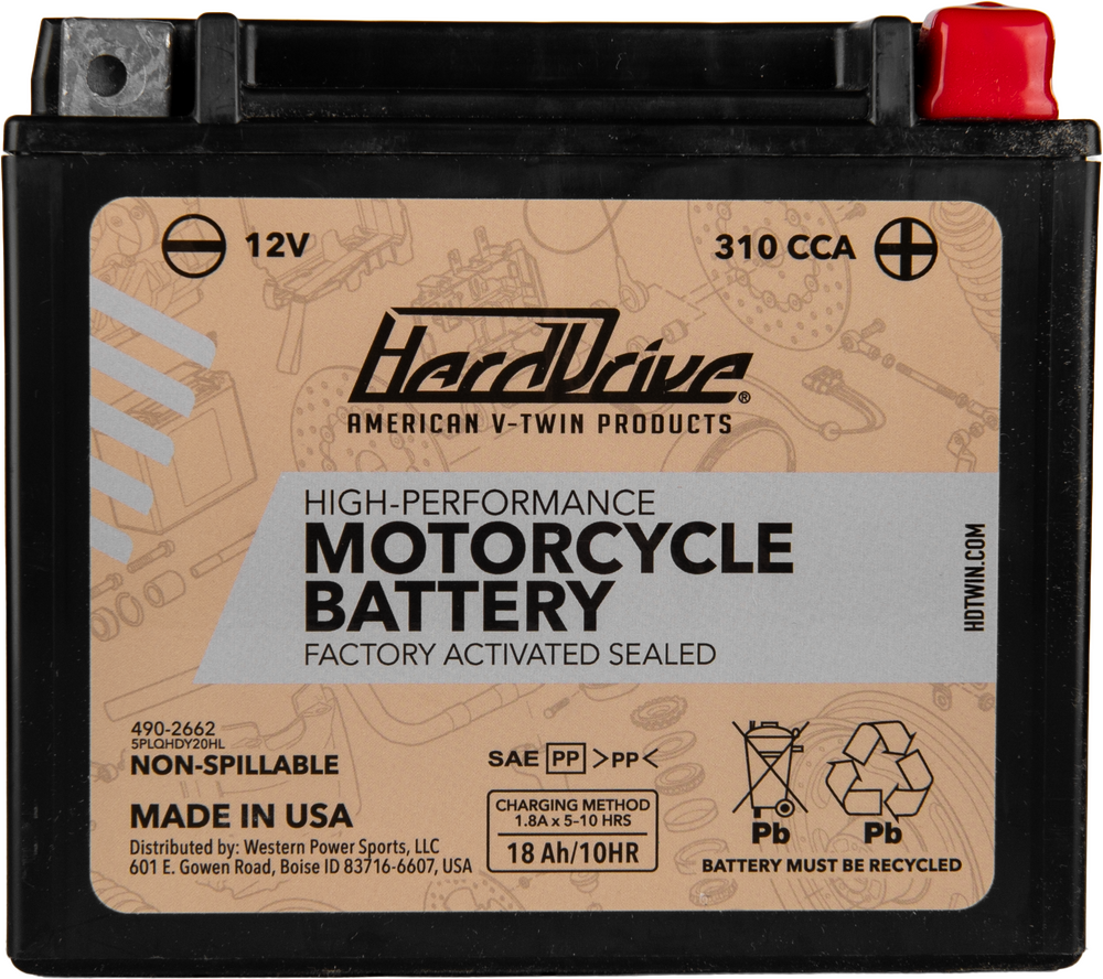 HIGH PERFORM BATTERY YTX20HL CCA 310