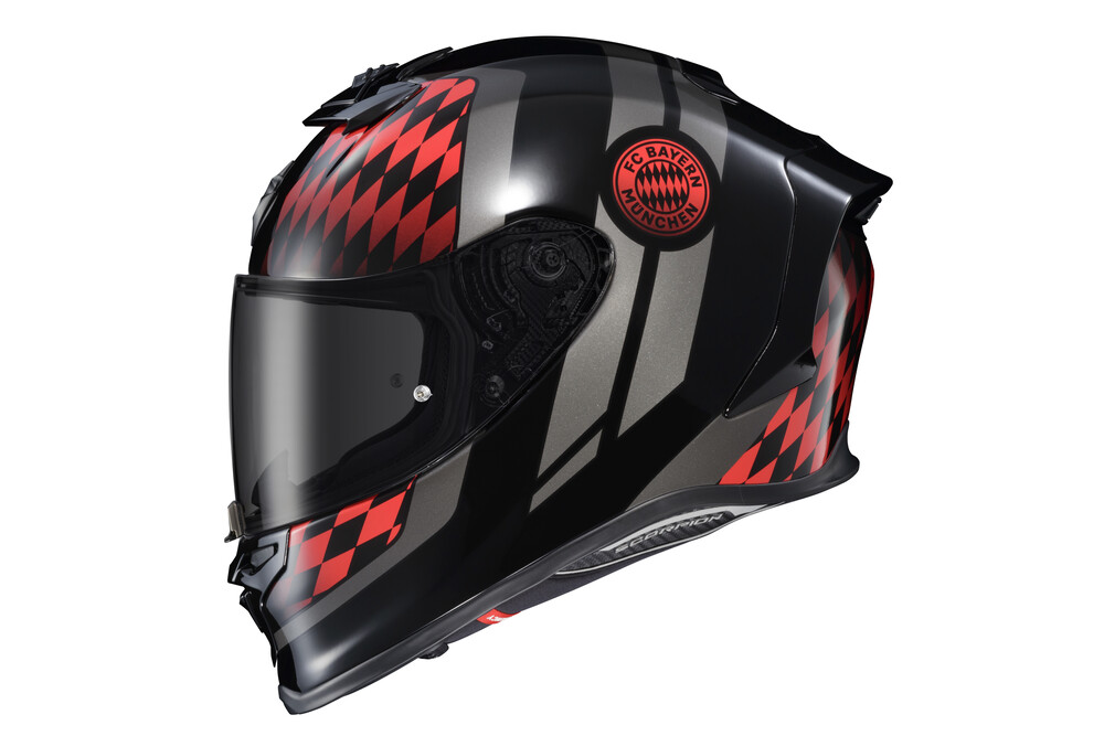 SCORPION EXO EXO-R1 AIR FULL FACE HELMET FC BAYERN MUNCHEN MD