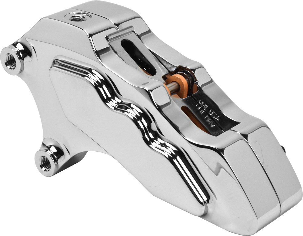 HAWG HALTERS INC 6 PIST DIFF FRONT CALIPER L/H CHROME 00-UP W/ 13" ROTOR