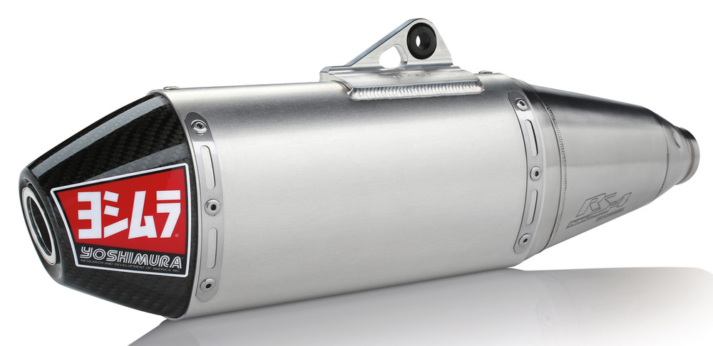 YOSHIMURA RS-4 HEADER/CANISTER/END CAP EXHAUST SYSTEM SS-AL-CF