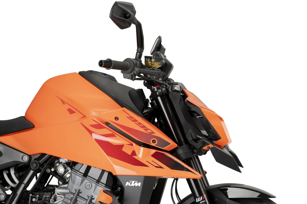 PUIG DOWNFORCE FRONT SPOILER MATT BLACK KTM