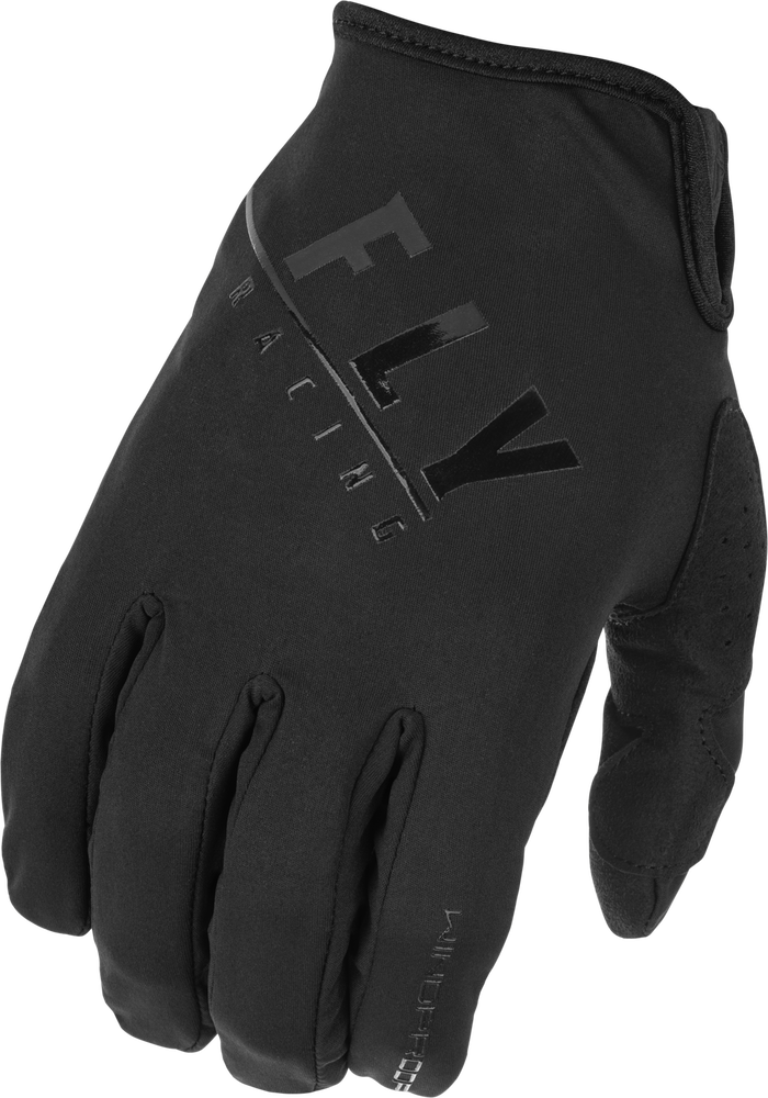 FLY RACING WINDPROOF GLOVES BLACK SZ 10