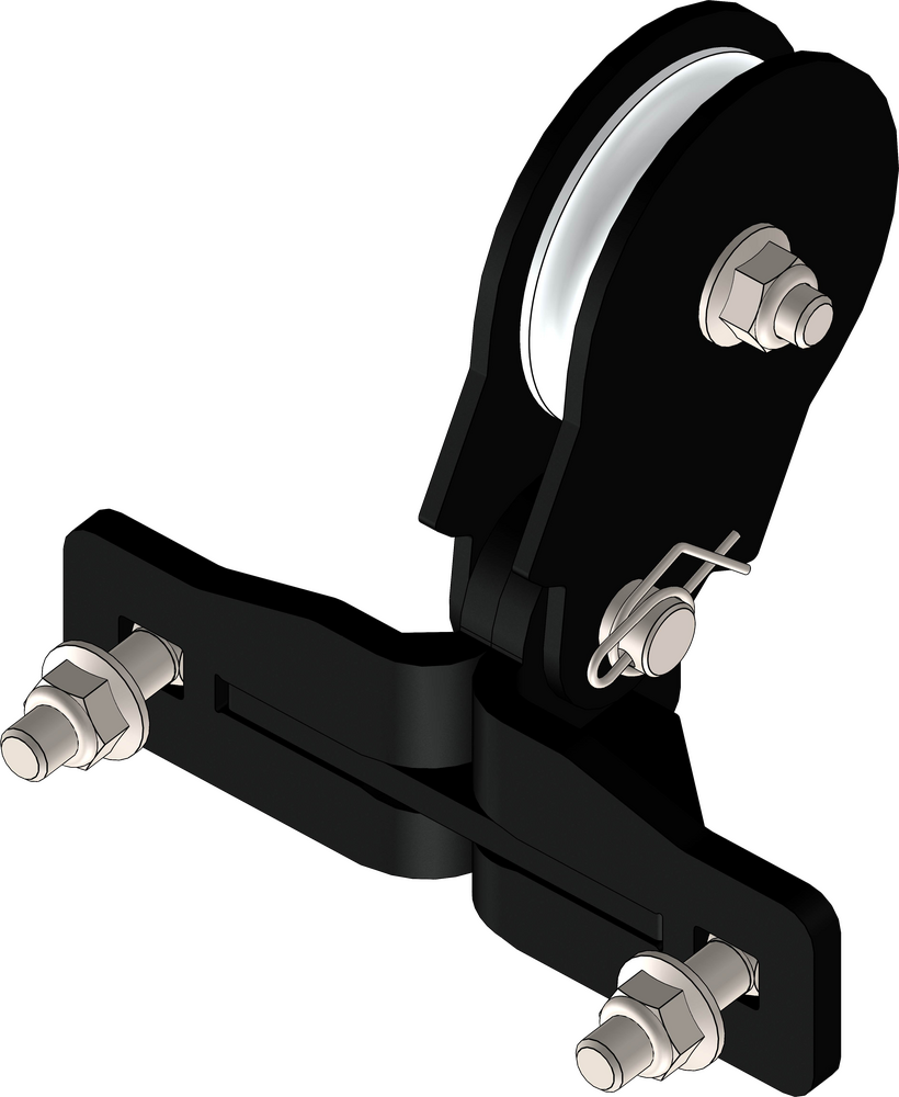Kfi Quick Plow Pulley-Steel Cable
