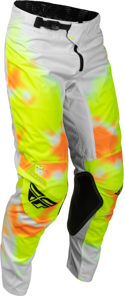 Fly Racing Kinetic Blur Pants (2027) — White/Hi-Vis/Orange