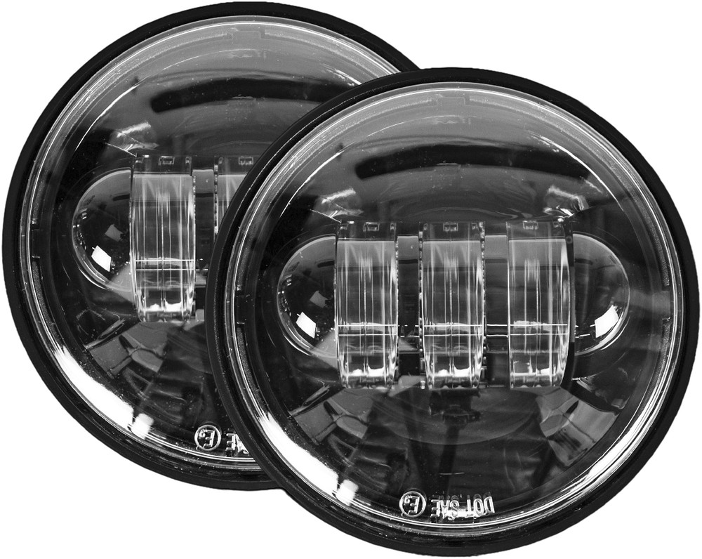 PASSING LAMPS 4.5" BLACK HARLEY