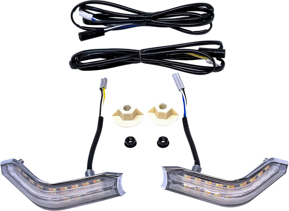 PATHFINDER COWL LIGHT KIT CHROME DRL+SEQUENTIAL LED HON