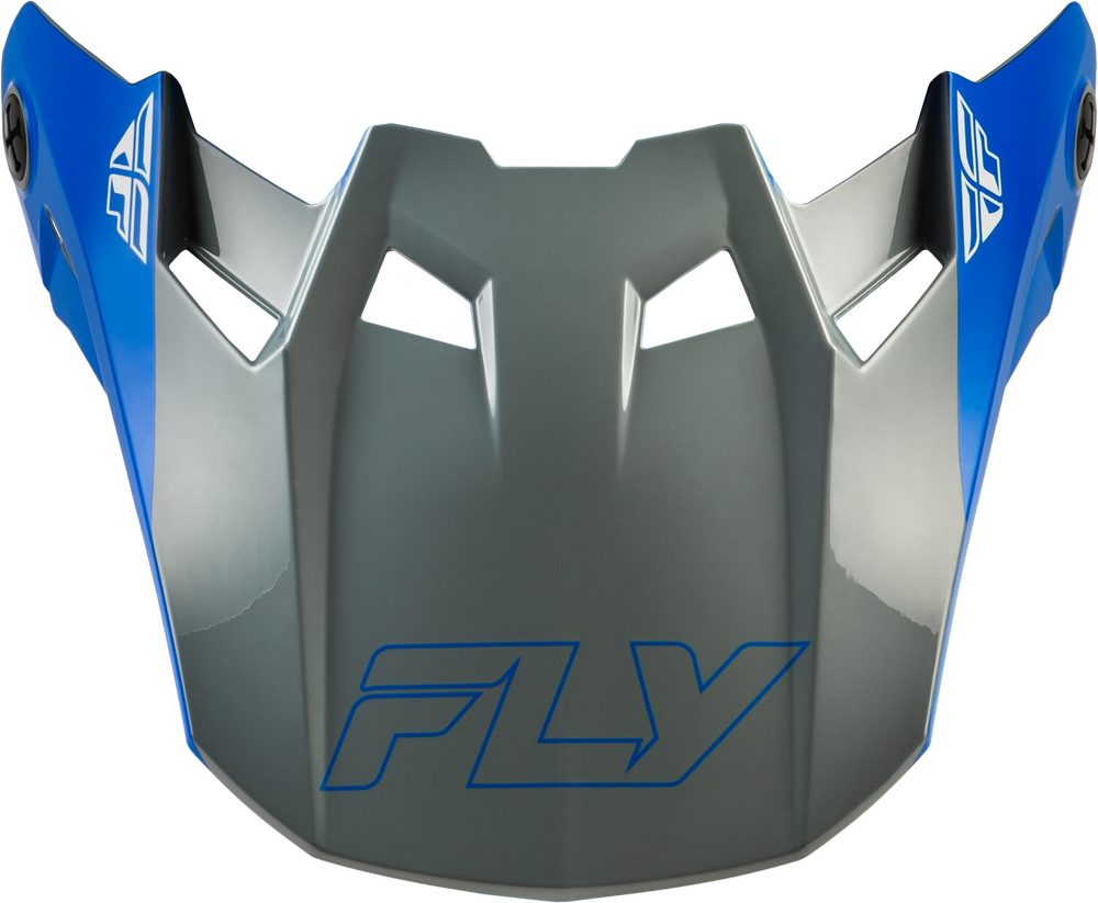 Fly Racing Formula CC Glide Visor (2026) — Blue/Light Grey/Grey