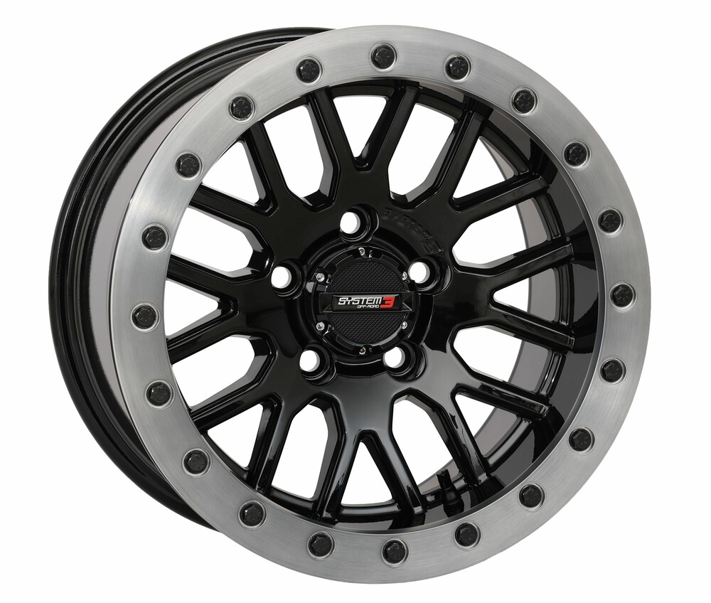 SYSTEM 3 SB9 WHEEL 15X9 5+4 (+10MM) 5/4.5 GLOSS BLACK