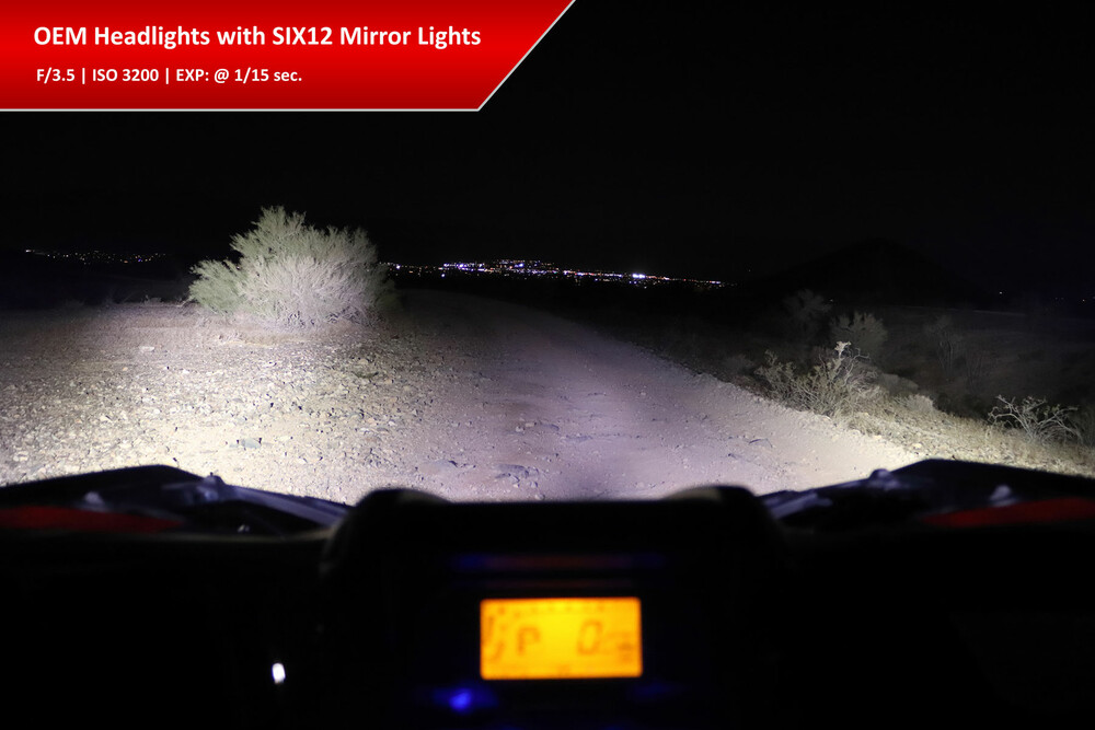 XTC Power Products SIX12 UTV Billet LED Side Mirrors