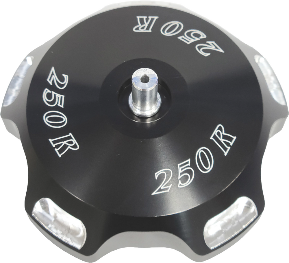 MODQUAD GAS CAP 250R  LOGO  BLK 88-89