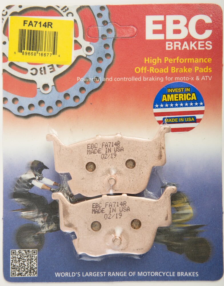 EBC BRAKE PADS FA714R SINTERED R SERIES