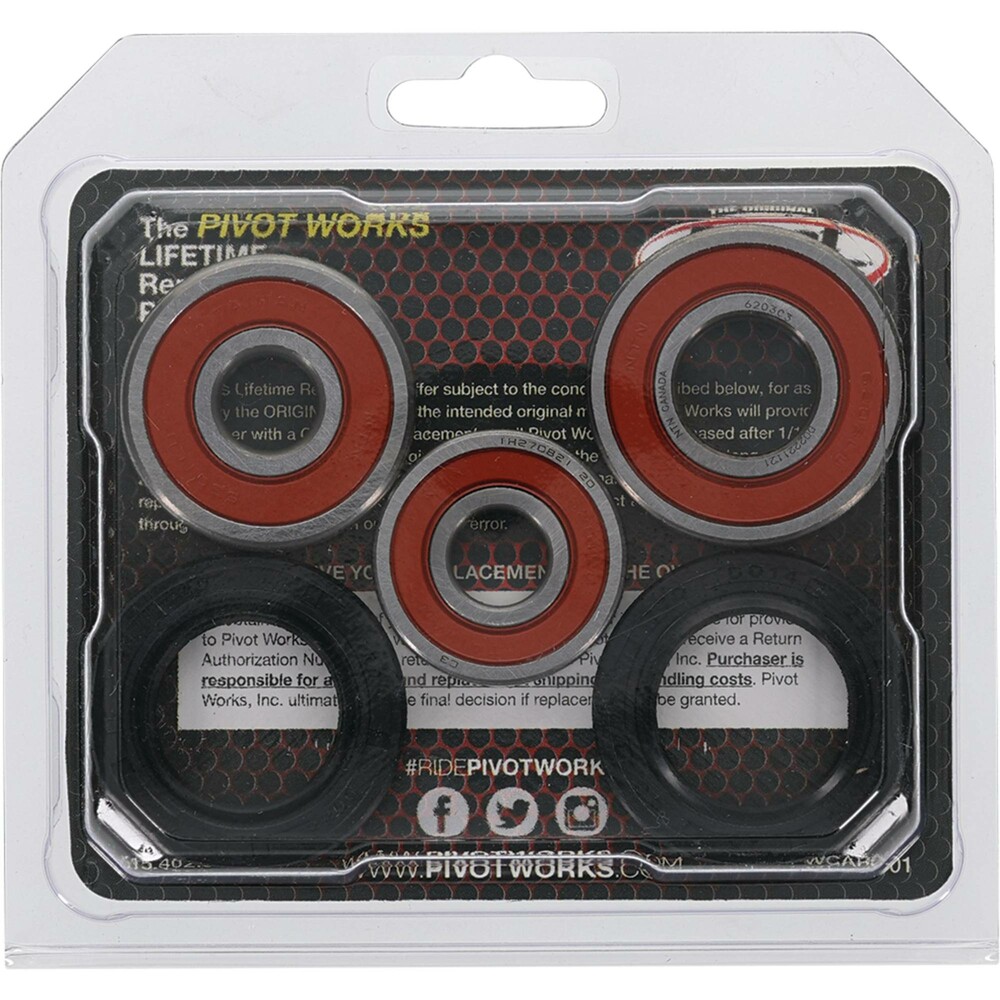 Pivot Works Premium Rear Wheel Bearing Kit Kawasaki 80cc-100cc 1976-2001