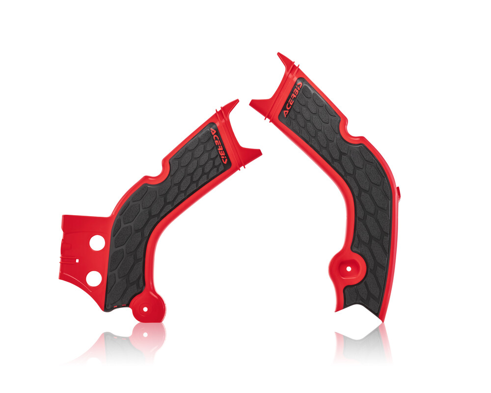Acerbis X-Grip Frame Guards Red/Black