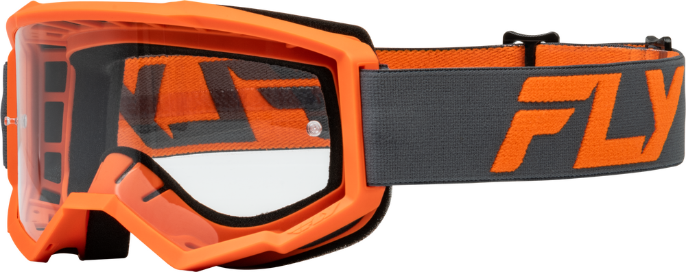 Fly Racing Focus Goggles (2024) — Charcoal/Orange