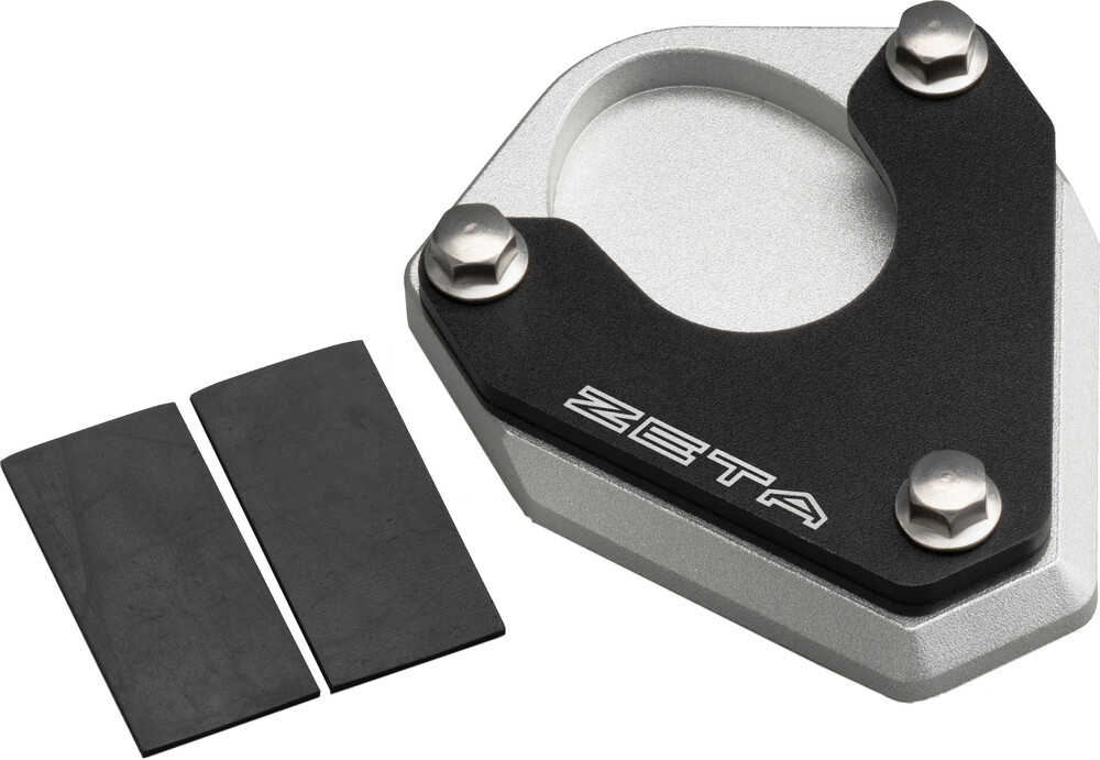 Zeta Side Stand Extender Black/Silver Kaw